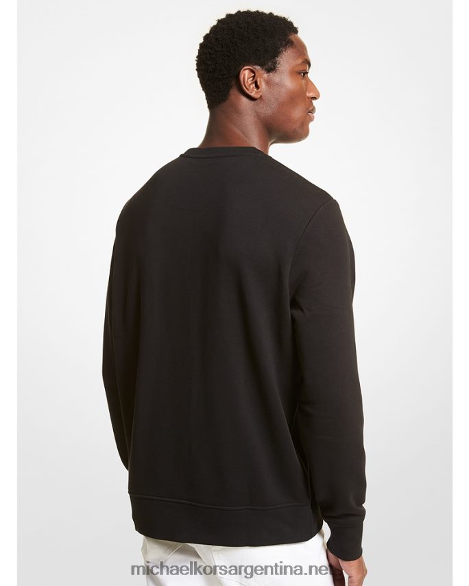 hombres negro sudadera de algodón kors Michael Kors T46HB03014