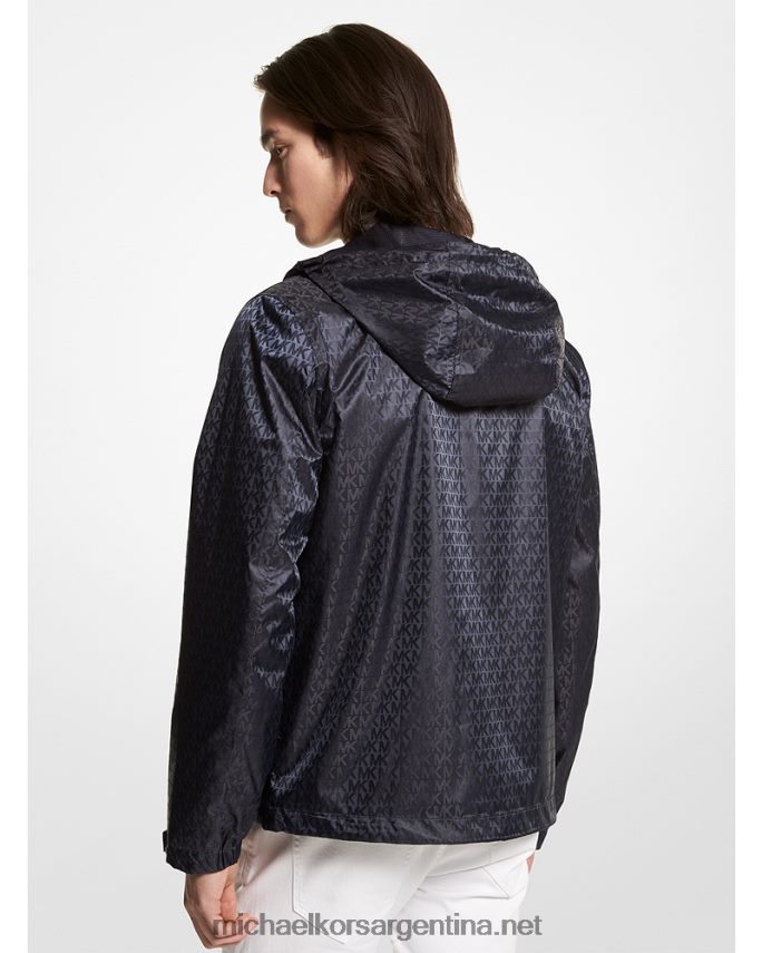 hombres azul anorak con logo Michael Kors T46HB02831