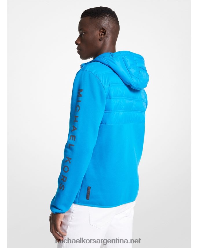 hombres azul cian chaqueta hailfax de punto con cremallera Michael Kors T46HB02791