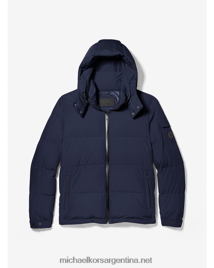 hombres azul medianoche chaqueta acolchada acolchada Michael Kors T46HB02838