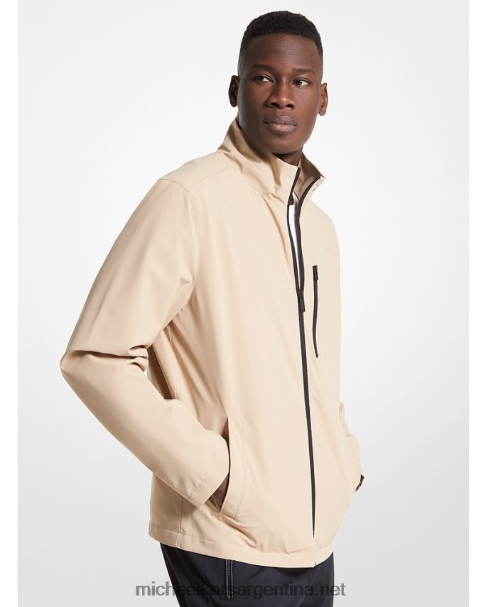 hombres caqui chamarra tejida de golf Michael Kors T46HB02788