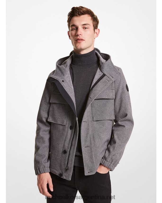 hombres ceniza anorak tejido Michael Kors T46HB02786