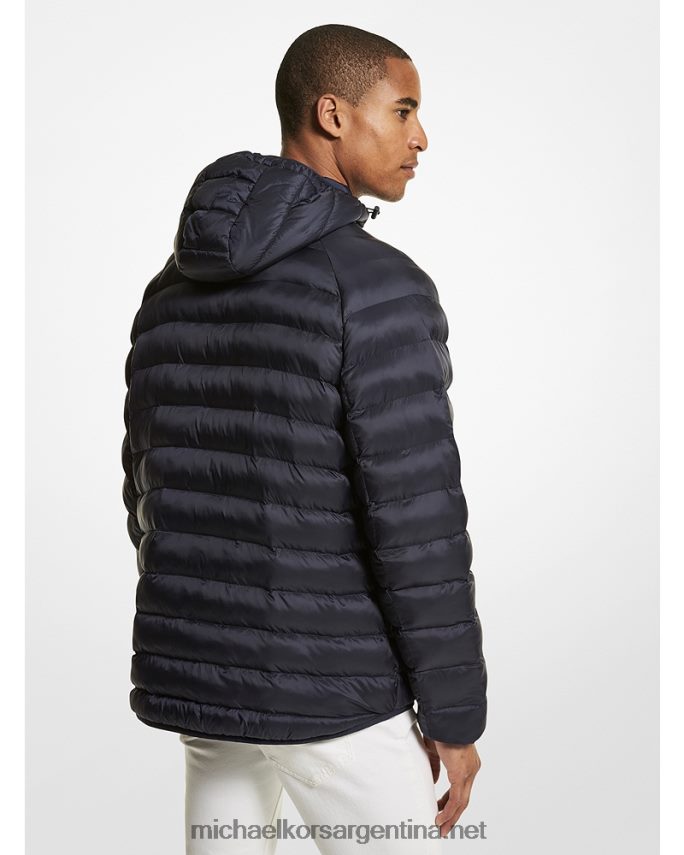 hombres enjuagar chamarra acolchada de nailon rialto Michael Kors T46HB02810