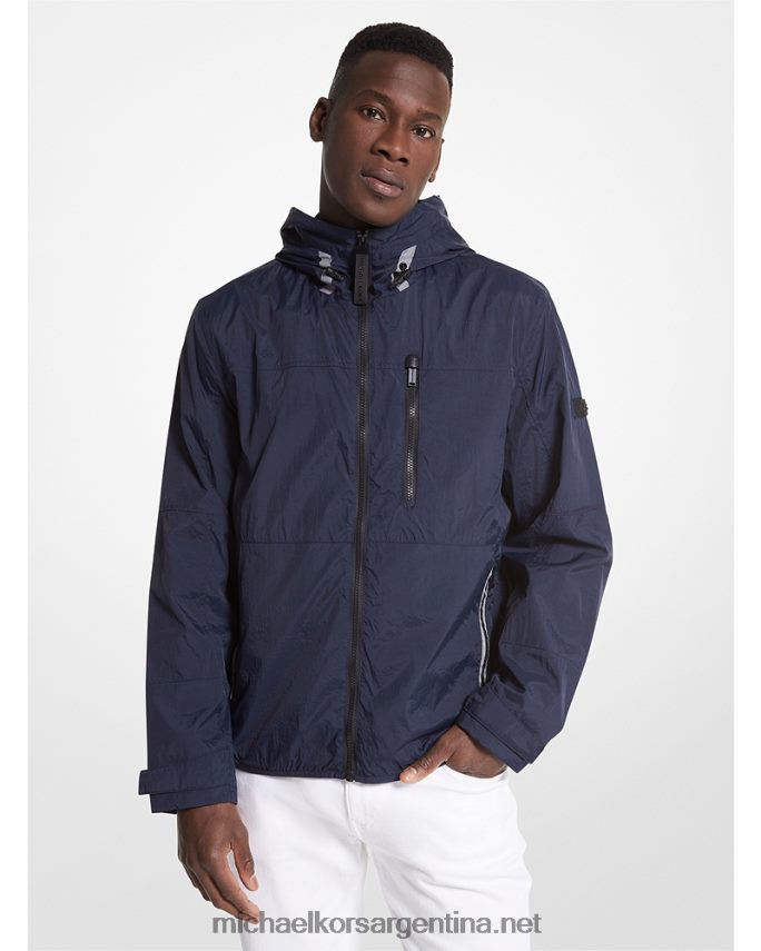 hombres medianoche chaqueta cortavientos tejida Michael Kors T46HB02780