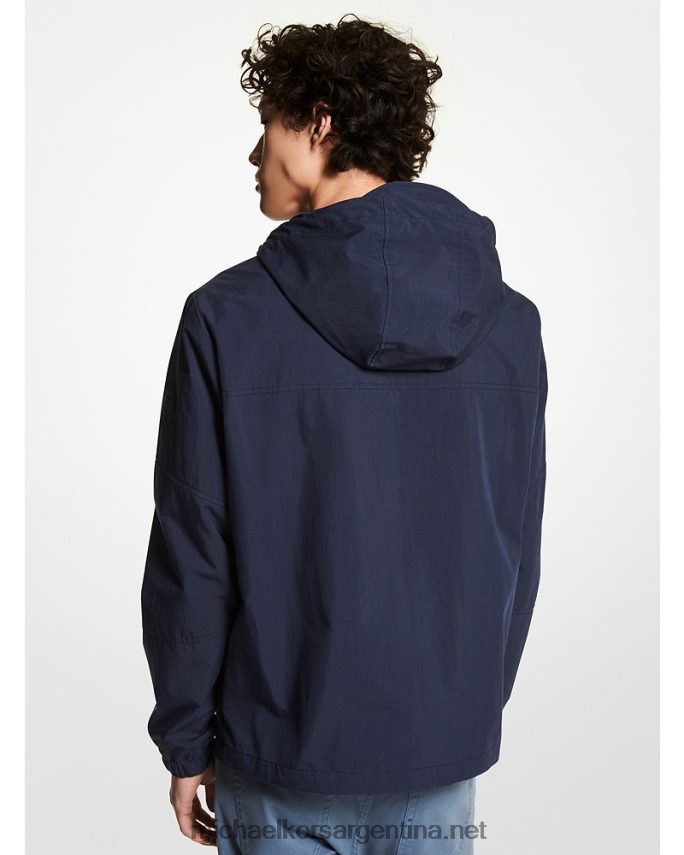 hombres medianoche sudadera con capucha y tejido arrugado Michael Kors T46HB02833