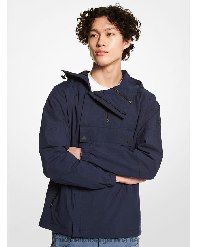 hombres medianoche sudadera con capucha y tejido arrugado Michael Kors T46HB02833