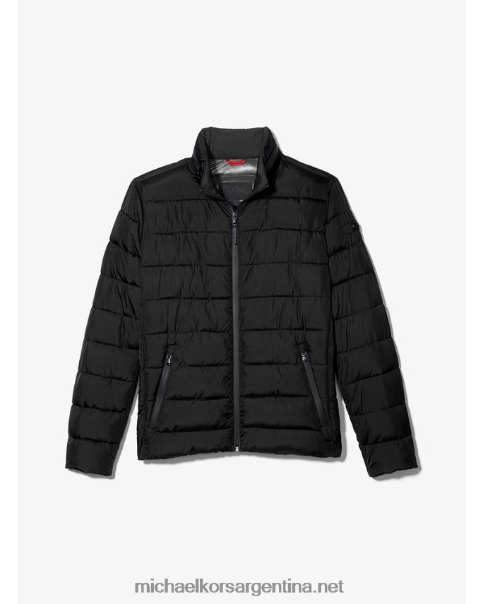 hombres negro chaqueta acolchada acolchada Michael Kors T46HB02855