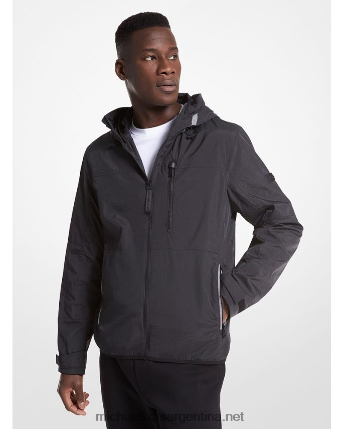 hombres negro chaqueta cortavientos tejida Michael Kors T46HB02781