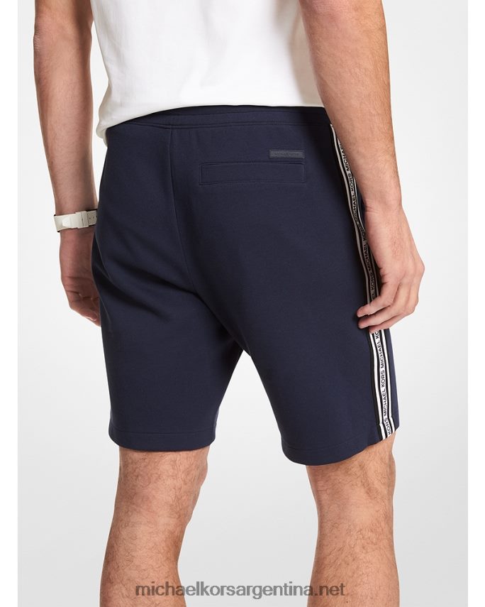 hombres medianoche shorts de mezcla de algodón con cinta del logo Michael Kors T46HB03138