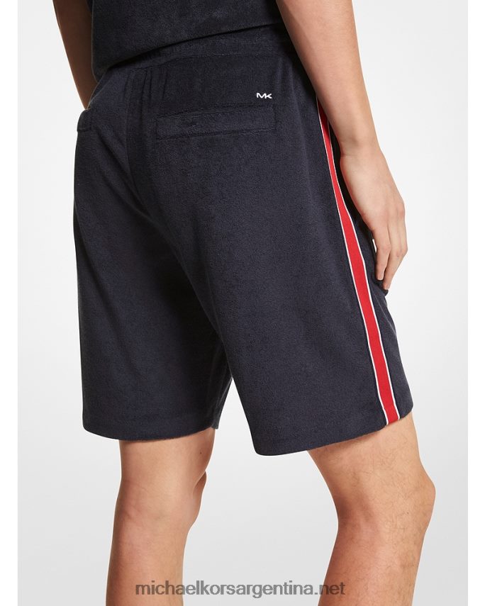 hombres medianoche shorts de rizo en mezcla de algodón Michael Kors T46HB03157