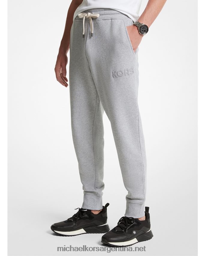 hombres cuero gris joggers de algodón kors Michael Kors T46HB03084