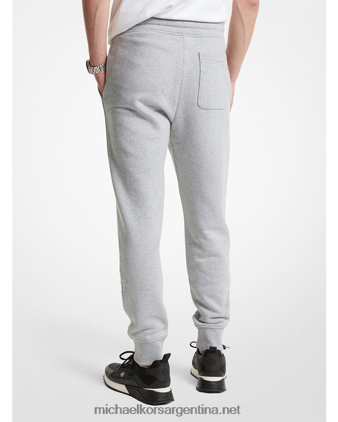 hombres cuero gris joggers de algodón kors Michael Kors T46HB03084