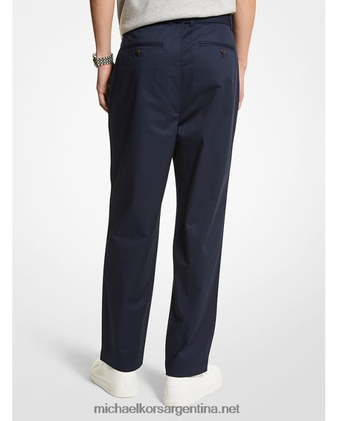 hombres medianoche pantalones de algodón elástico con cinturón Michael Kors T46HB03098