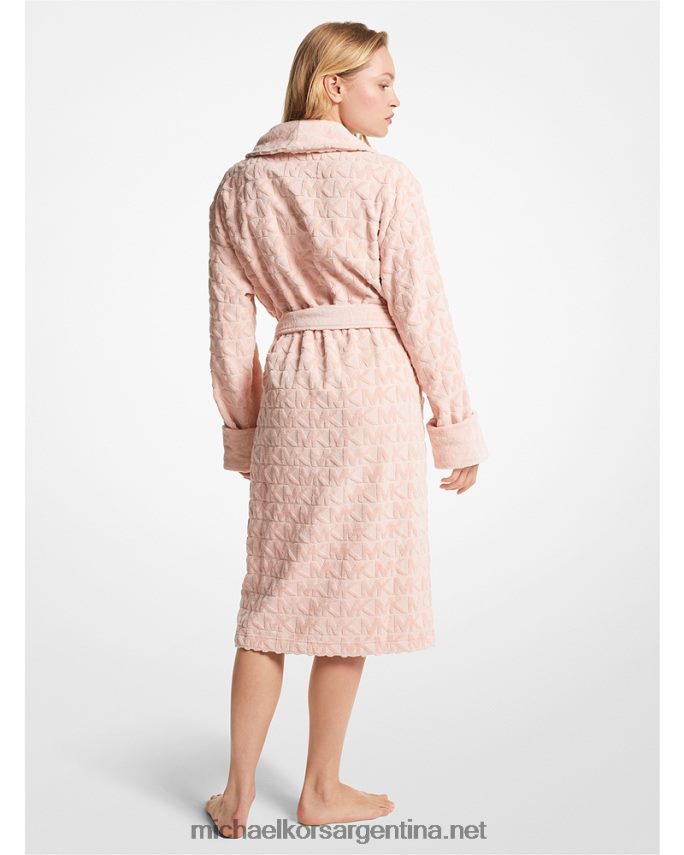 hombres ballet bata de rizo de algodón con logo Michael Kors T46HB03178