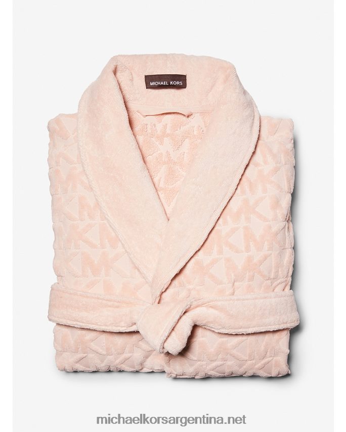 hombres ballet bata de rizo de algodón con logo Michael Kors T46HB03178