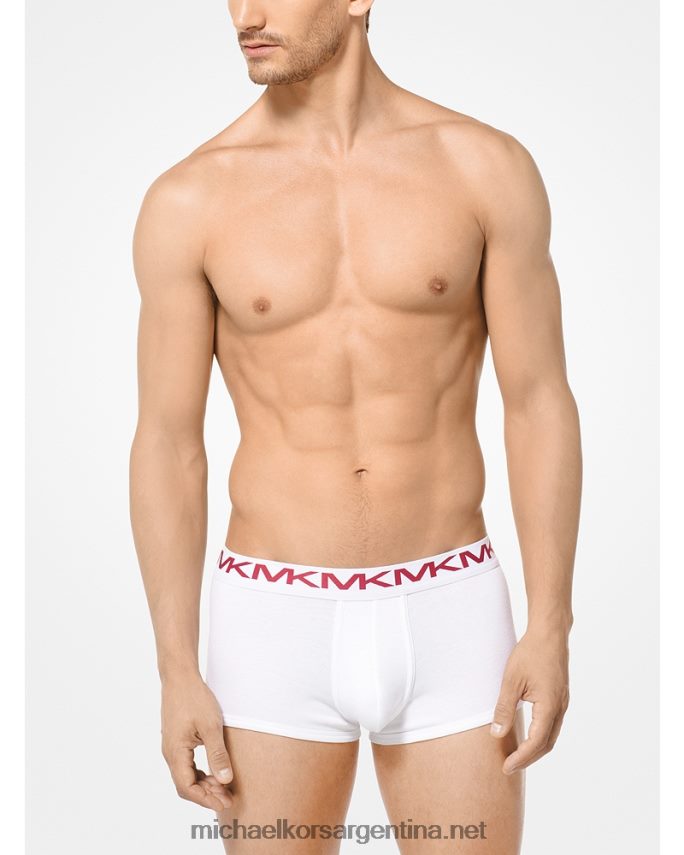 hombres blanco Pack de 3 calzoncillos de algodón Michael Kors T46HB03169