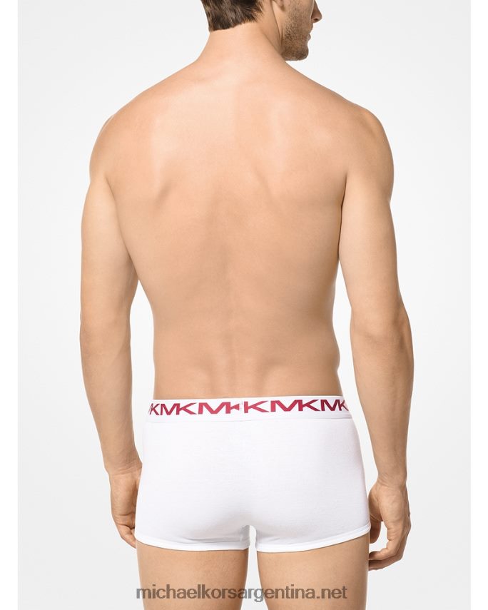 hombres blanco Pack de 3 calzoncillos de algodón Michael Kors T46HB03169