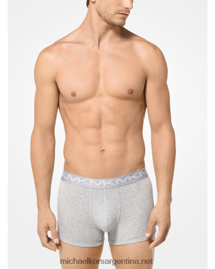 hombres cuero gris Pack de 3 calzoncillos de algodón Michael Kors T46HB03170