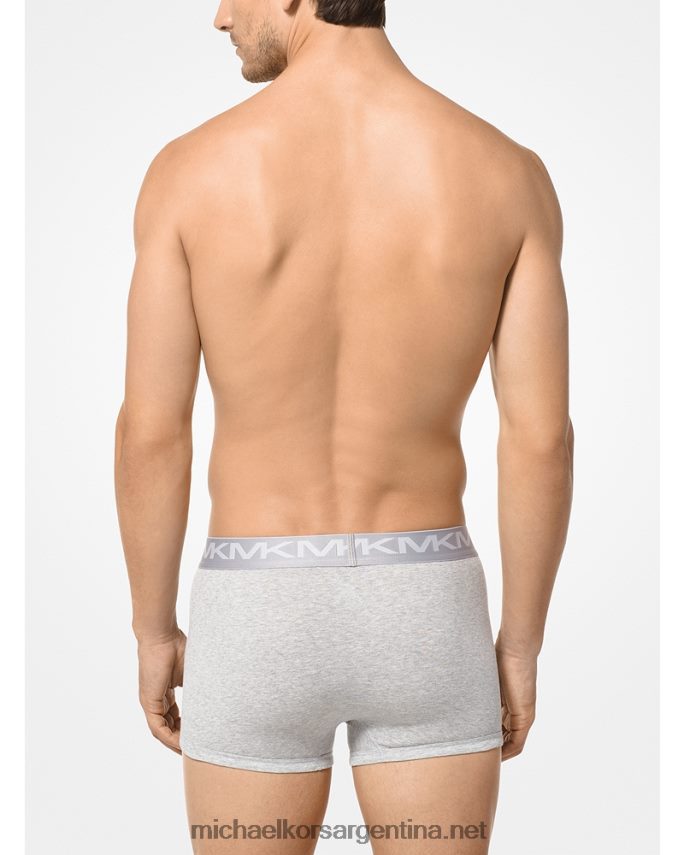 hombres cuero gris Pack de 3 calzoncillos de algodón Michael Kors T46HB03170