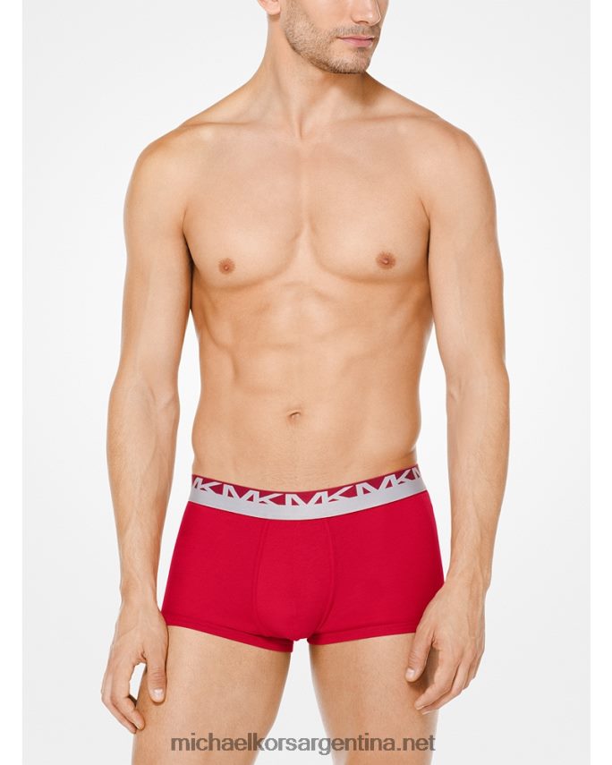 hombres cuero gris Pack de 3 calzoncillos de algodón Michael Kors T46HB03170