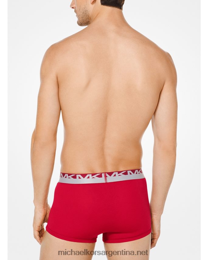 hombres cuero gris Pack de 3 calzoncillos de algodón Michael Kors T46HB03170