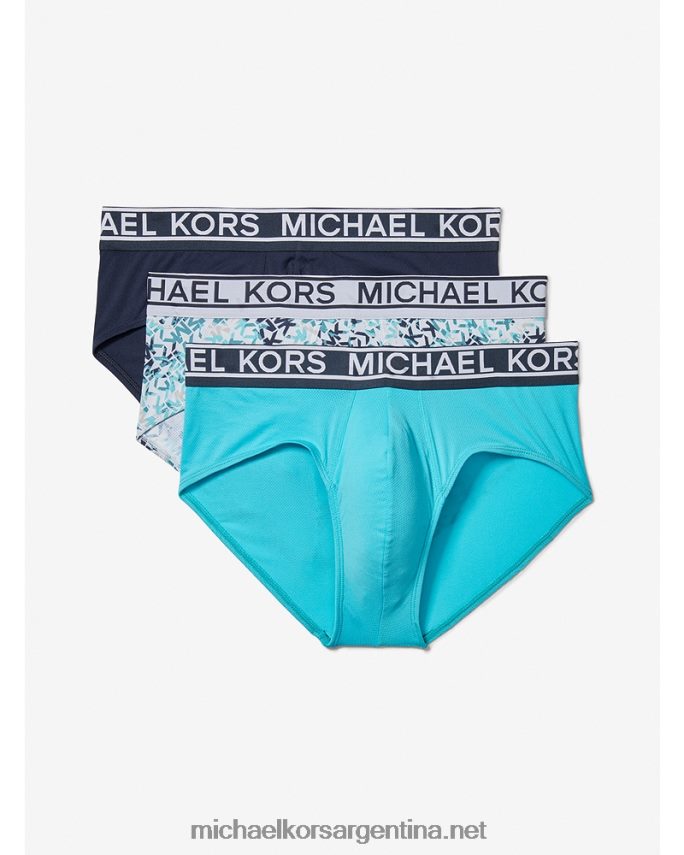 hombres medianoche Pack de 3 braguitas de nailon elástico Michael Kors T46HB03185