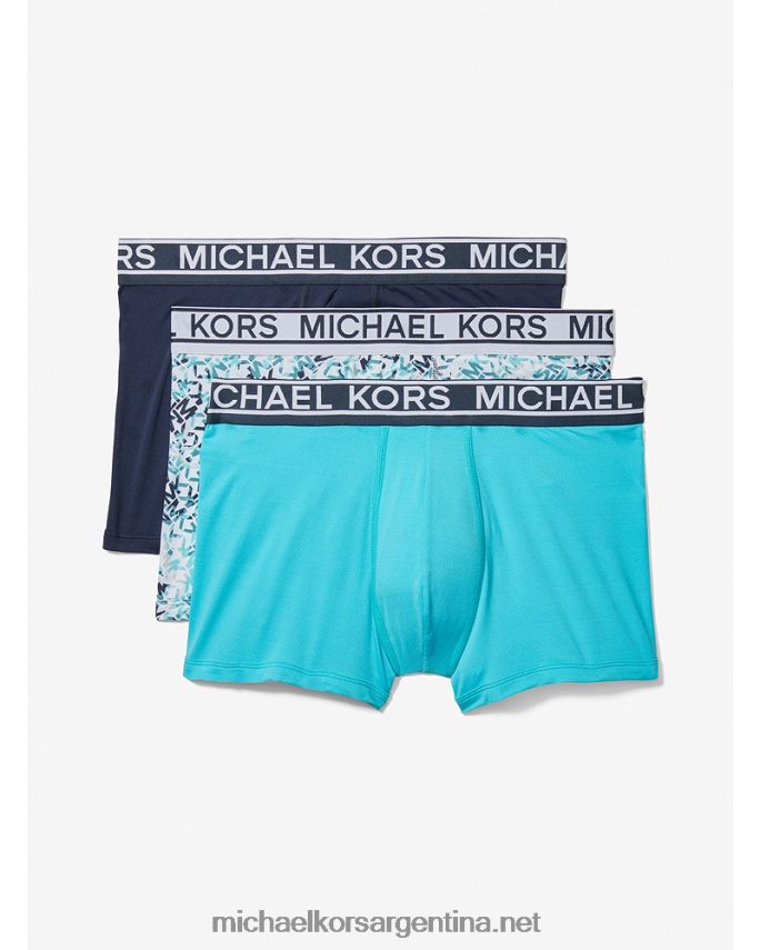 hombres medianoche Pack de 3 calzoncillos de nailon elástico Michael Kors T46HB03182