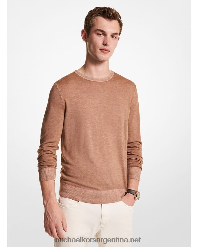 hombres cáscara jersey de lana merina lavada Michael Kors T46HB03058