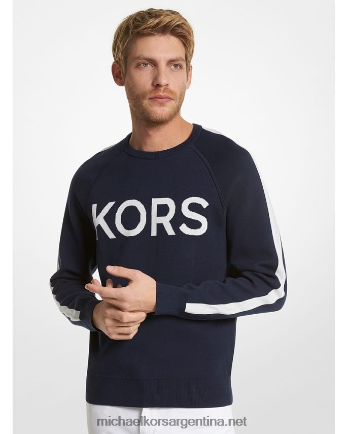 hombres medianoche suéter de mezcla de algodón kors Michael Kors T46HB03040