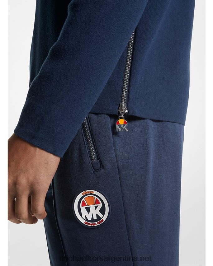 hombres vestido azul Jersey de viscosa elástica con logo a rayas de mk x ellesse Michael Kors T46HB03053