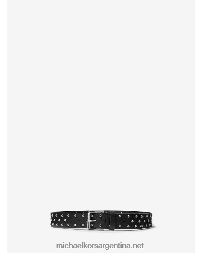 mujer negro cinturón boyfriend con tachuelas Michael Kors T46HB02707