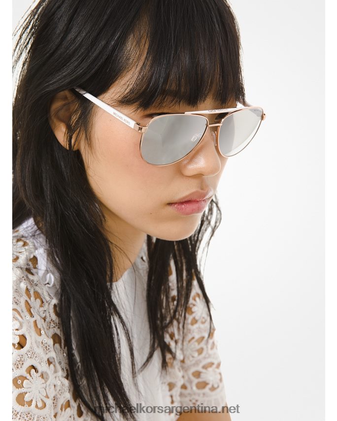 mujer destello de plata gafas de sol hvar Michael Kors T46HB02680