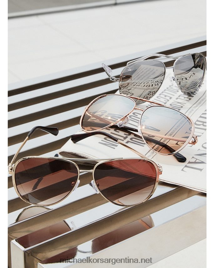 mujer luz de oro gafas de sol brillantes chelsea Michael Kors T46HB02623