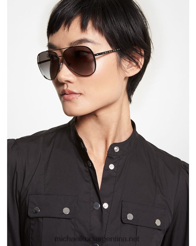 mujer negro gafas de sol brillantes chelsea Michael Kors T46HB02621