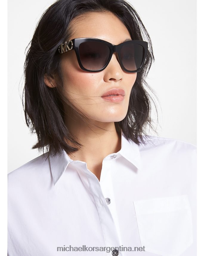 mujer negro gafas de sol cuadradas imperio Michael Kors T46HB02557