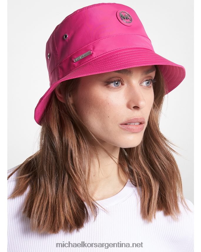 mujer cereza sombrero de pescador tejido con logo Michael Kors T46HB02738