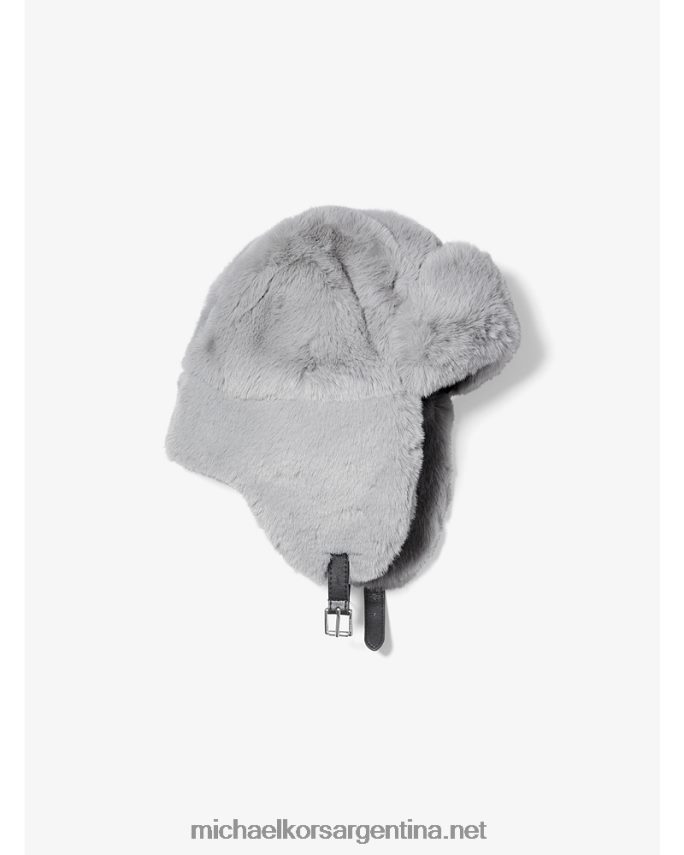 mujer gris sombrero de aviador de piel sintética Michael Kors T46HB02765