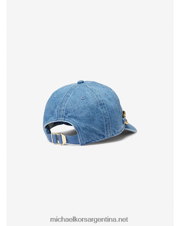mujer lavado azul ángel gorra de béisbol de mezclilla con detalles Michael Kors T46HB02736
