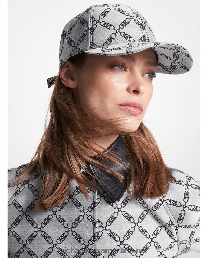 mujer negro gorra de béisbol con logo Empire en jacquard Michael Kors T46HB02734