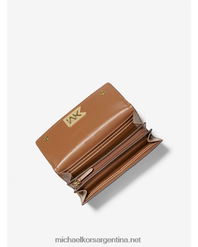 mujer vainilla cartera de dos pliegues mimi con logo grande Michael Kors T46HB01700