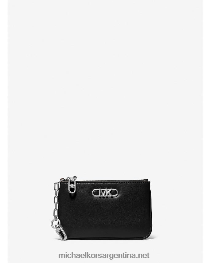 mujer negro tarjetero parker pequeño de piel con cremallera Michael Kors T46HB01667