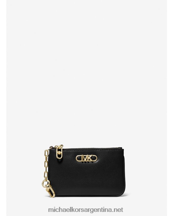 mujer negro tarjetero parker pequeño de piel con cremallera Michael Kors T46HB01673