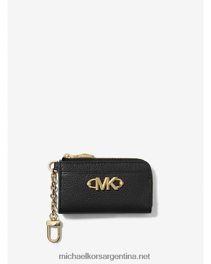 mujer negro tarjetero piper de piel granulada con cremallera Michael Kors T46HB01656