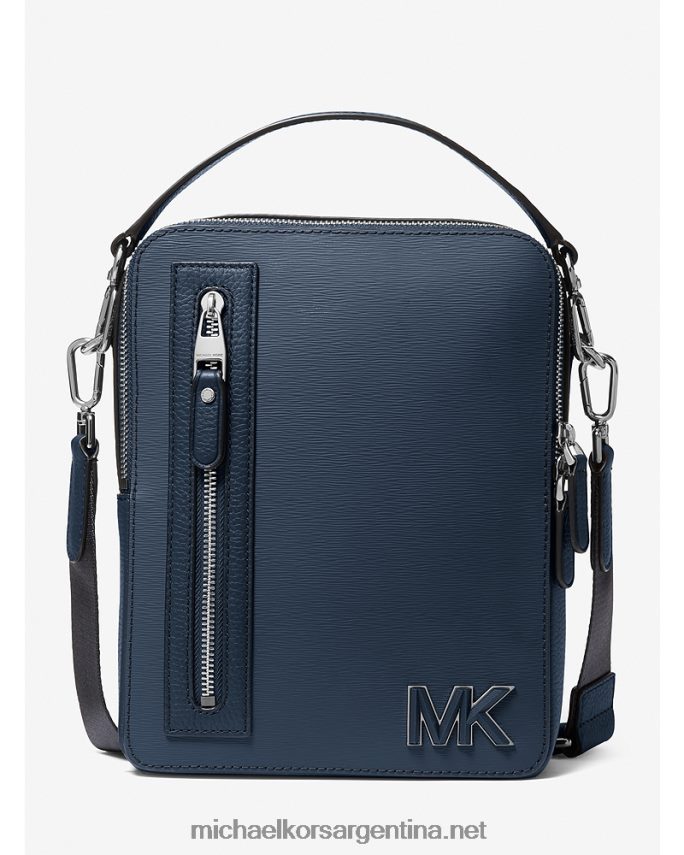 mujer Armada bolsa de vuelo de cuero hudson Michael Kors T46HB0954