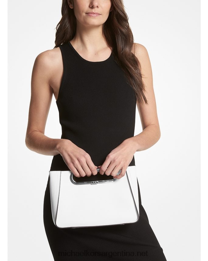 mujer Blanco óptico bolsa crossbody convertible chelsea grande de piel saffiano Michael Kors T46HB0760