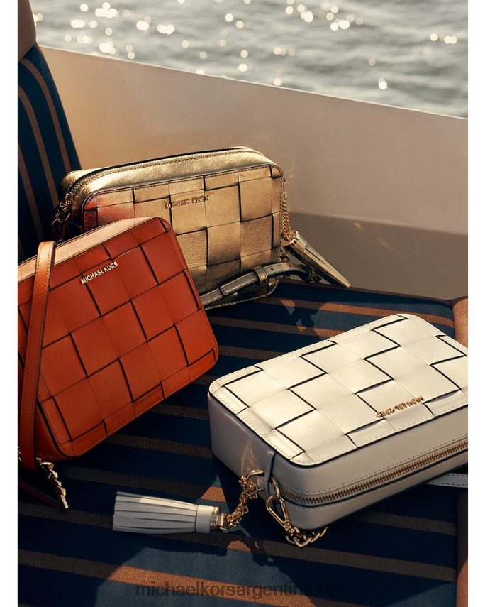 mujer Blanco óptico bolsa crossbody ginny mediana Michael Kors T46HB0641