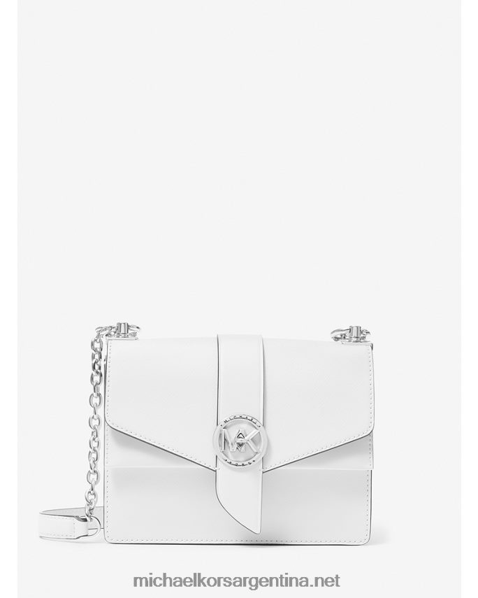 mujer Blanco óptico bolsa crossbody greenwich pequeña de piel saffiano Michael Kors T46HB0996