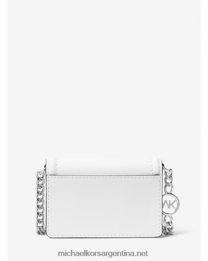 mujer Blanco óptico bolsa crossbody jet set micro de piel saffiano Michael Kors T46HB0739