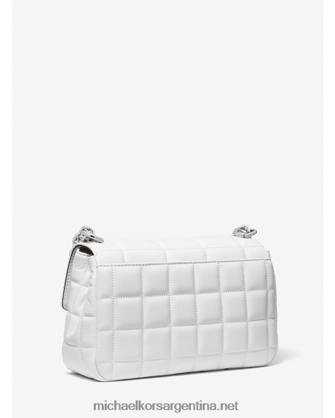 mujer Blanco óptico bolsa de hombro soho grande de piel acolchada Michael Kors T46HB0769