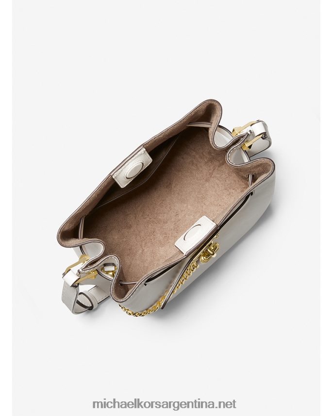 mujer Blanco óptico bolso messenger hamilton legacy mediano de piel Michael Kors T46HB0690